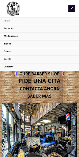 Android application Gure Barber Shop screenshort