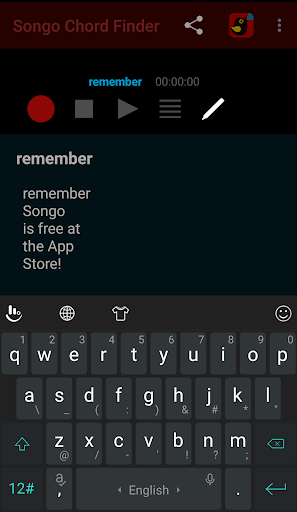 Songo Chord Finder Screen 3