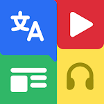 Cover Image of Télécharger 4English: Learn English via News, Videos, Podcasts 2.1.5 APK