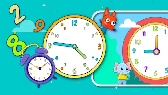 Game screenshot Toddlers Learning Games Clock mod apk