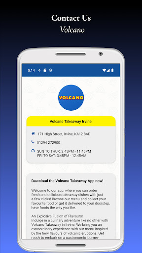 Volcano Takeaway Irvine Screen 3