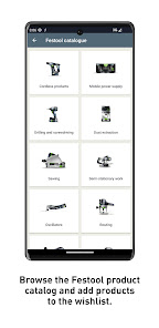 Imágen 3 Aplicación Festool Order android