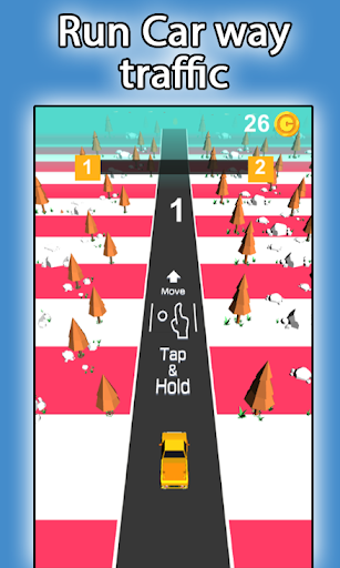 Run Car Way Traffic Screen 2