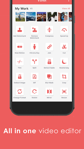 Android application Video Editor App - VShot screenshort