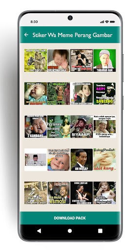 Stiker Wa Meme Perang Gambar Screen 2