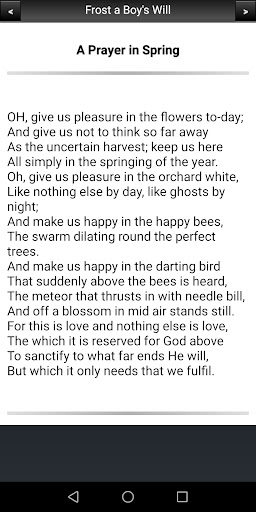 Robert Frost - A Boys Will Screen 3