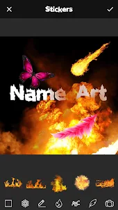 Fire Effect Name Art Maker