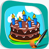 Game App Cake Kids Coloring icon