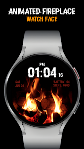 Fireplace Animated Watch Face