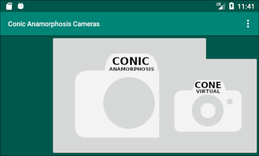 Android application Conic Anamorphism Cameras screenshort