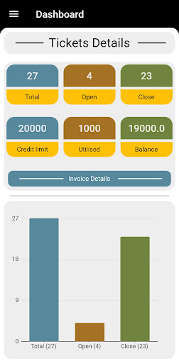 Android application DataNote Helpdesk screenshort