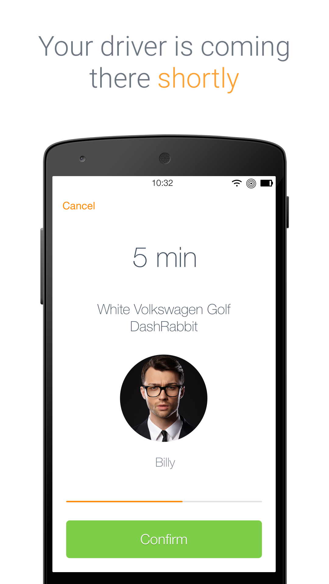 Android application DashRabbit Taxi & Rideshare screenshort