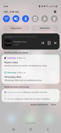 Android application CelVisitas screenshort
