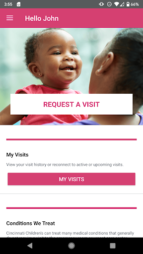 Android application CincyKids Health Connect screenshort