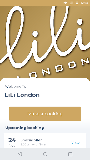 Android application LiLi London screenshort