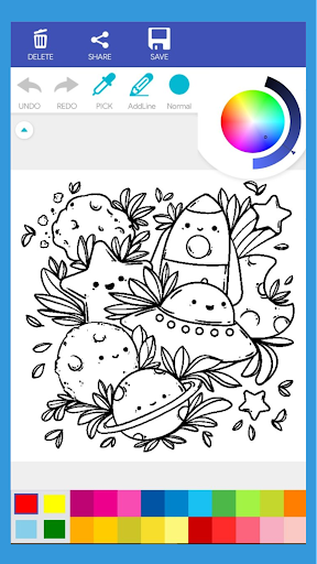 Android application Kawaii Cute Coloring Book screenshort