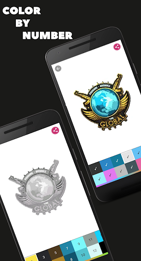 Android application CS:GO Pixel Art Coloring screenshort