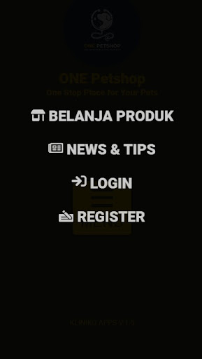 Onepet Shop Screen 2