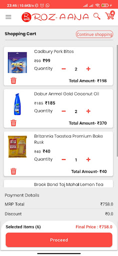 ROZAANA - Online Grocery Deliv Screen 2