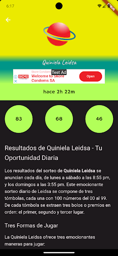 Numeros Lotería RD Screen 3