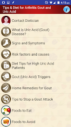 Arthritis Gout Uric Acid Diet