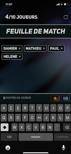 Android application SAQ - Sport App Quiz screenshort
