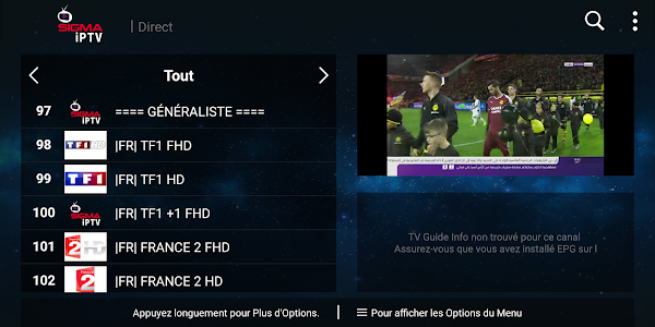SIGMA IPTV screenshot 2