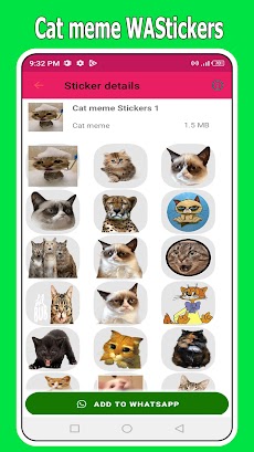 WhatsApp 用の猫ミーム ステッカーのおすすめ画像2