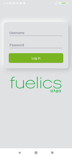 Android application Fuelics Alpha screenshort