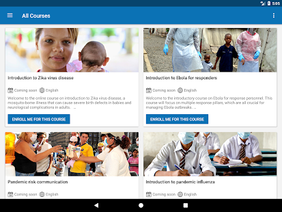 OpenWHO: Knowledge for Health Screenshot