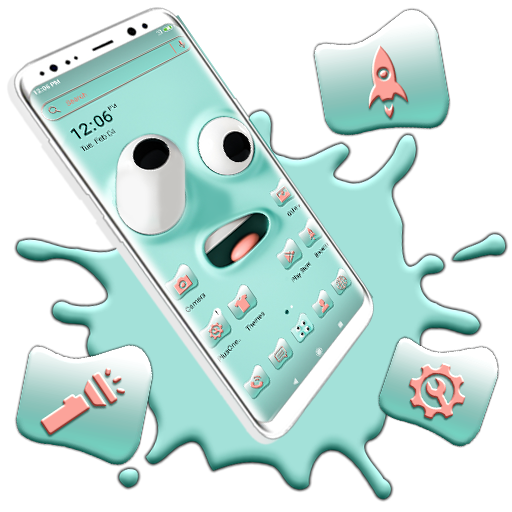 Cartoon Face Cute Theme logo
