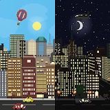 Pixel Cityscape Live Wallpaper icon