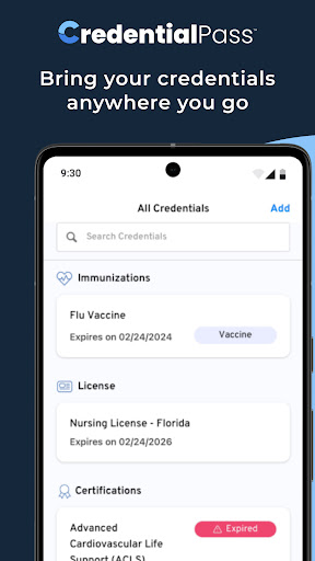 Android application CredentialPass screenshort