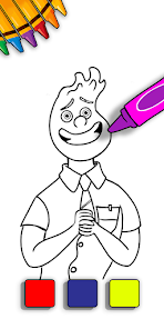 Screenshot 4 Elemental Coloring book android