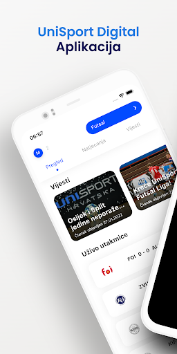 Android application UniSport Digital screenshort