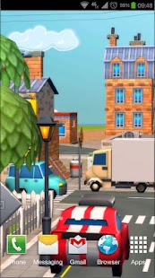 Cartoon City 3D live wallpaper Screenshot