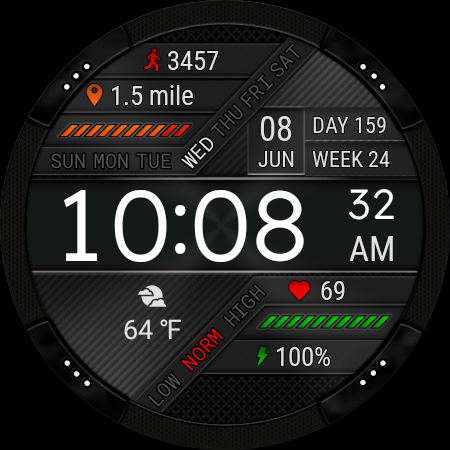Futorum H13 Digital watch face