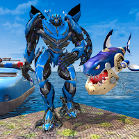 Shark Robot Transformation Game