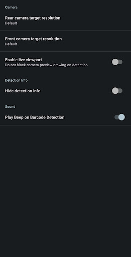 Android application Simple Barcode Scanner screenshort