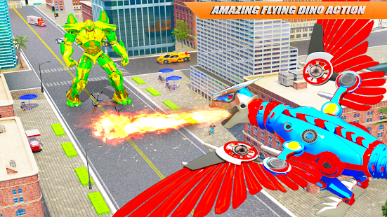 Flying Dino Transform Robot: Dinosaur Robot Games 27 screenshots 3