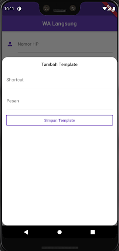 Android application WA Langsung screenshort