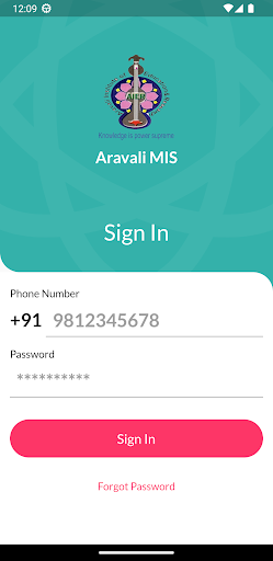 ARAVALI MIS Screen 2