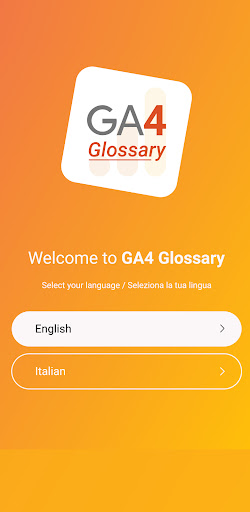 Android application GA4 Glossary screenshort