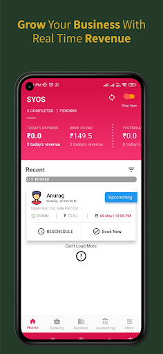 Android application KeshKut Partner screenshort