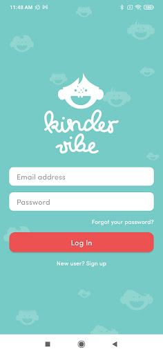 Android application kindervibe screenshort