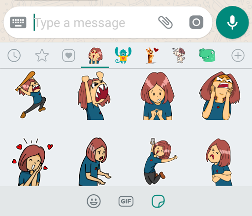 Impractical Lizzie Stickers Screen 2