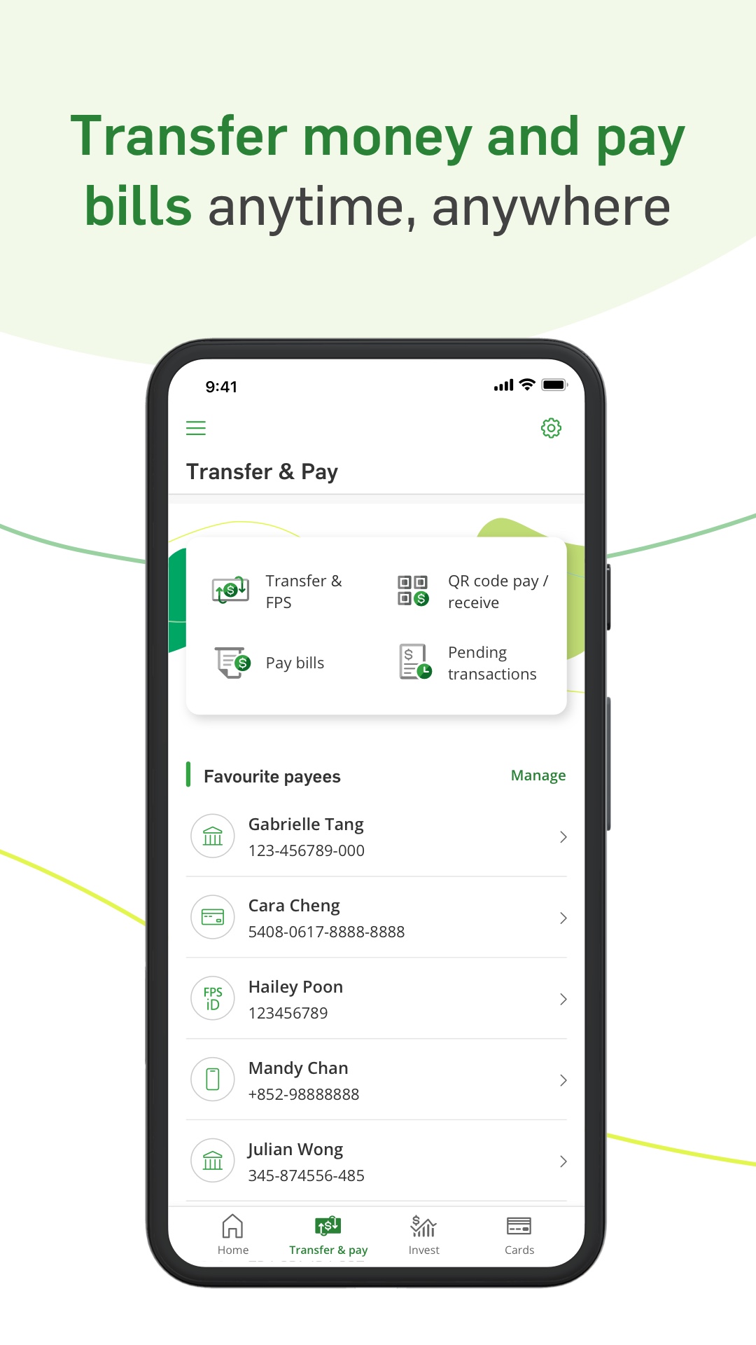 Android application Hang Seng Personal Banking screenshort