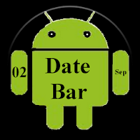 DateBar - date in status bar