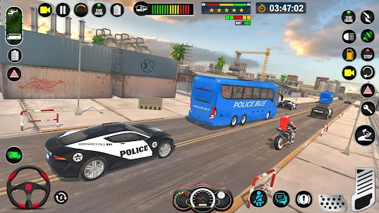 Police Bus Driving Games