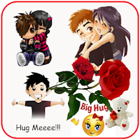 Hug Me Love Stickers and valenti